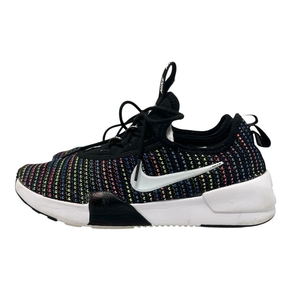 Nike Girls Ashin Modern Black Rainbow Knit Sneakers Athletic Shoes Youth 4.5 - Picture 7 of 15